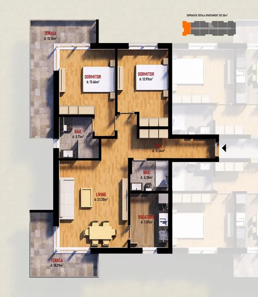 Dobroesti, apartamente tip studio, 2 si 3 camere, finisaje moderne.